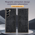 Samsung Galaxy Z Fold Series Crocodile Pattern Magnetic Protective Case
