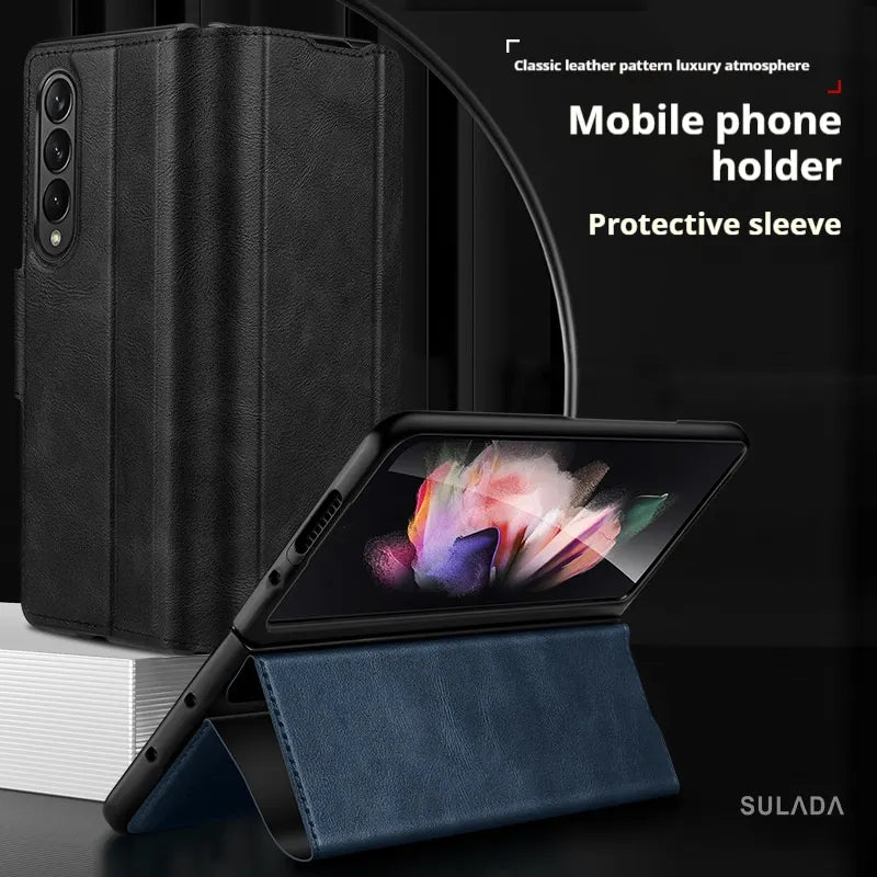 Fold6 High-End Magnetic Buckle Bracket Folding Mobile Phone Case