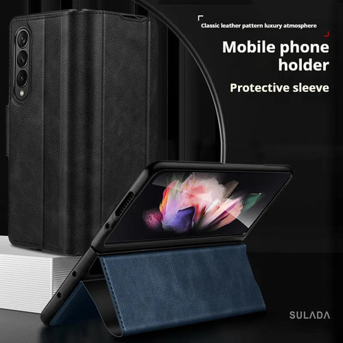 Fold6 High-End Magnetic Buckle Bracket Folding Mobile Phone Case
