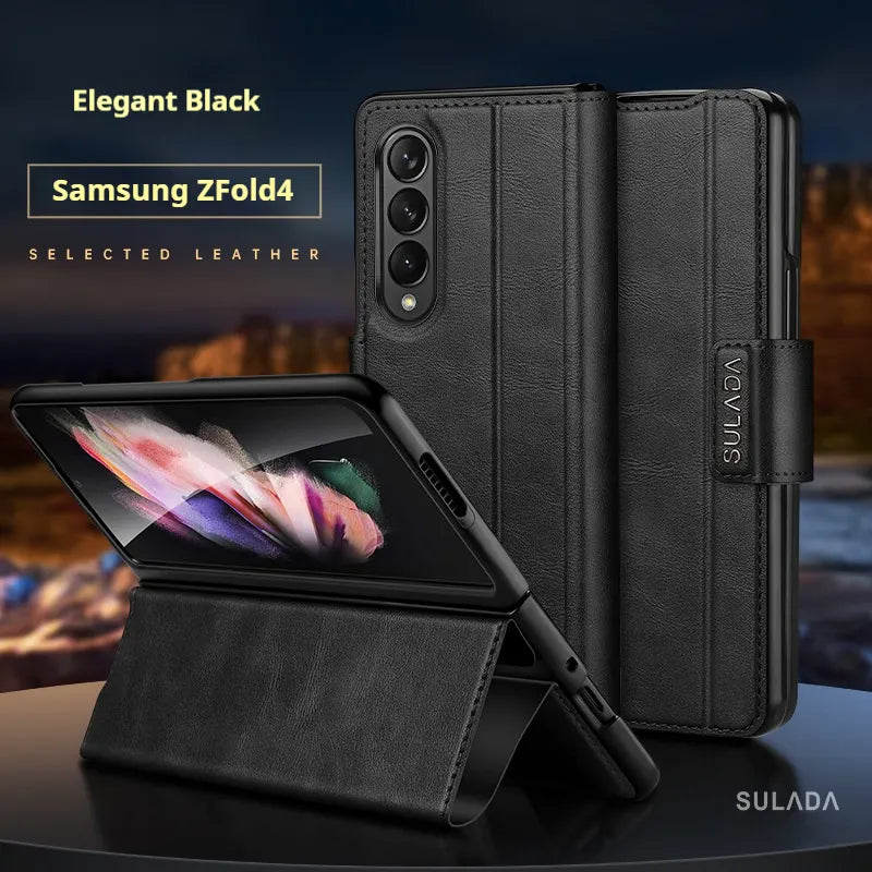 Fold6 High-End Magnetic Buckle Bracket Folding Mobile Phone Case