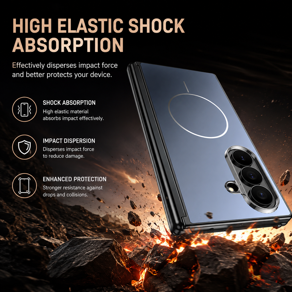 Electroplated Matte Magnetic Case for Samsung Galaxy Z Fold Series
