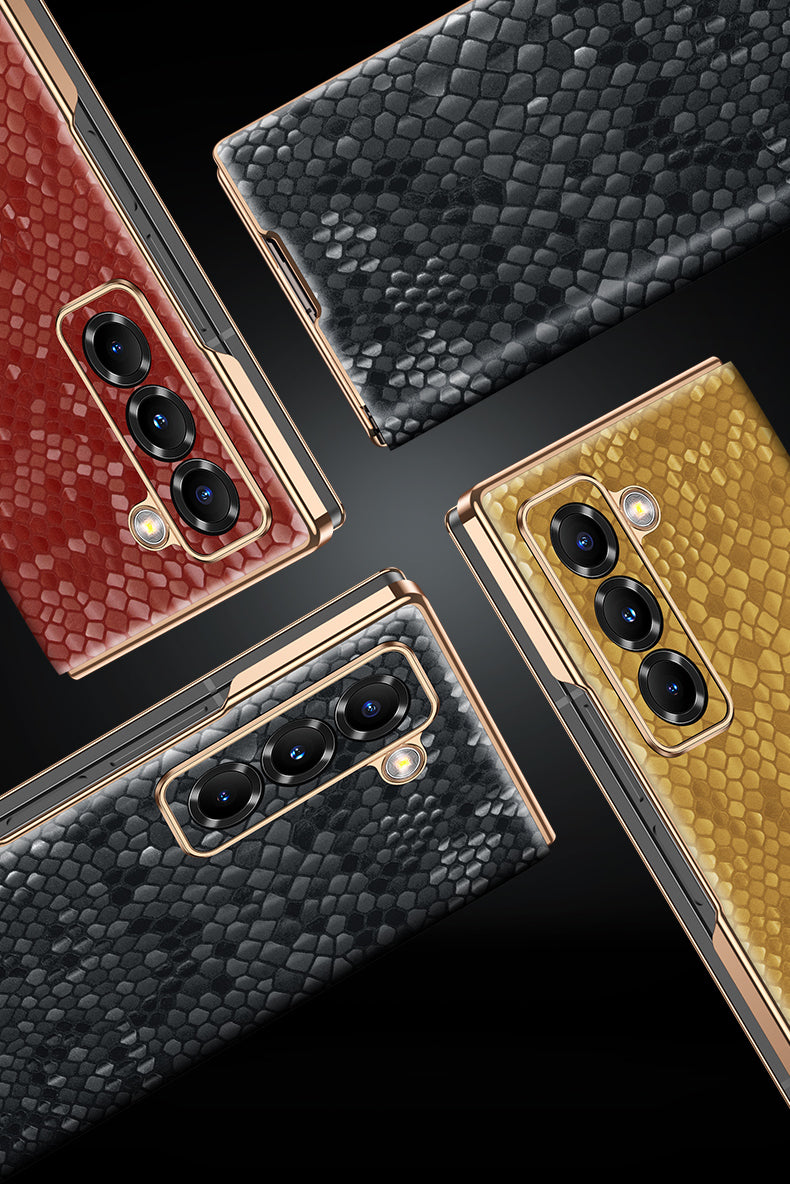 🔥Samsung Galaxy Z Fold Series Folding Screen Genuine Leather Magnetic Protective Case