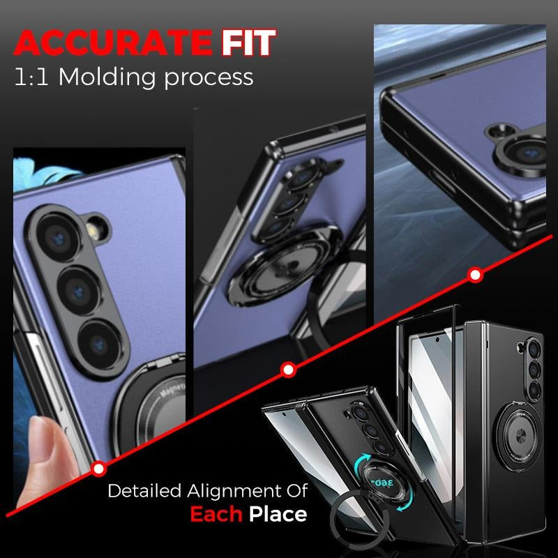 Luxury Shockproof Case with 360° Rotating Bracket for Samsung Galaxy Z Fold
