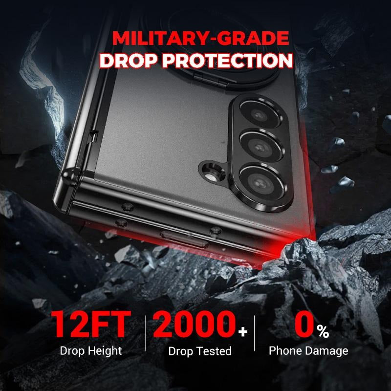 Luxury Shockproof Case with 360° Rotating Bracket for Samsung Galaxy Z Fold