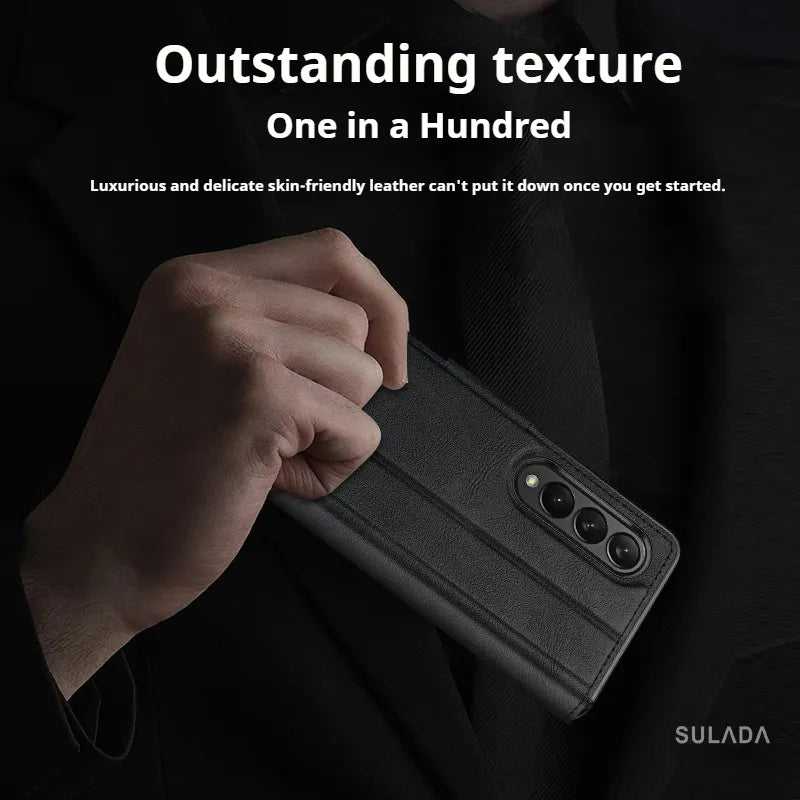 Fold6 High-End Magnetic Buckle Bracket Folding Mobile Phone Case