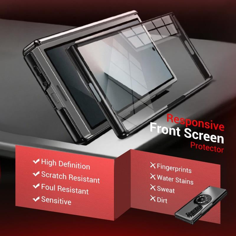 Luxury Shockproof Case with 360° Rotating Bracket for Samsung Galaxy Z Fold