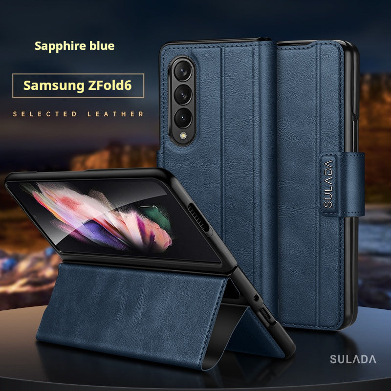 Fold6 High-End Magnetic Buckle Bracket Folding Mobile Phone Case