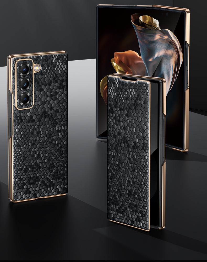 🔥Samsung Galaxy Z Fold Series Folding Screen Genuine Leather Magnetic Protective Case