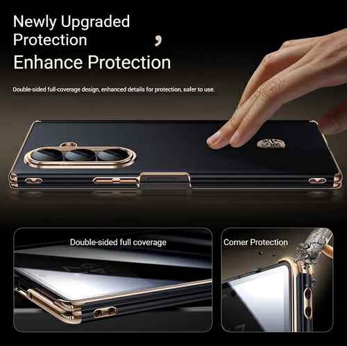 Samsung ZFold Series Mesh Texture Premium Dual-Axis Protective Case
