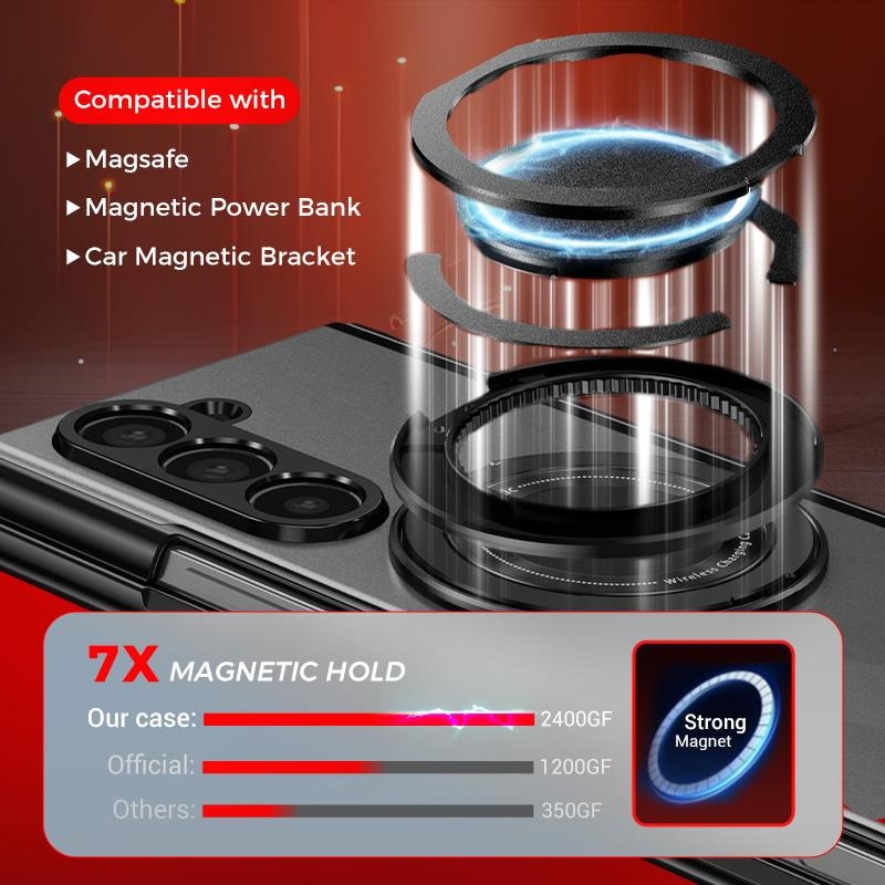 Luxury Shockproof Case with 360° Rotating Bracket for Samsung Galaxy Z Fold
