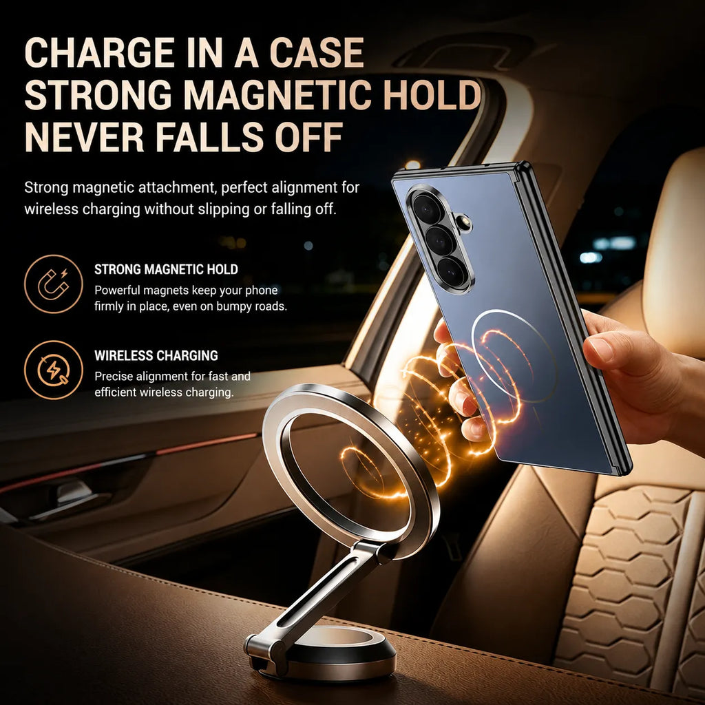 Electroplated Matte Magnetic Case for Samsung Galaxy Z Fold Series