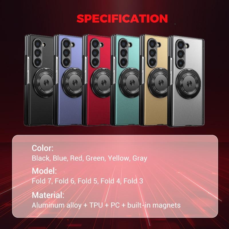 Luxury Shockproof Case with 360° Rotating Bracket for Samsung Galaxy Z Fold