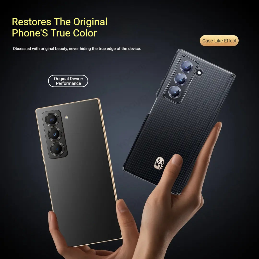 Samsung ZFold Series Mesh Texture Premium Dual-Axis Protective Case