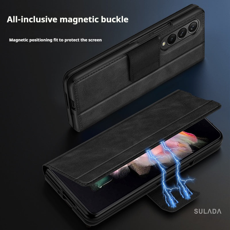 Fold6 High-End Magnetic Buckle Bracket Folding Mobile Phone Case
