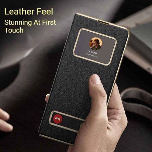 Galaxy Z Fold 7 Smart Window - Answer Calls Without Flipping - Magnetic Charging - Dual-Axis Protective Case