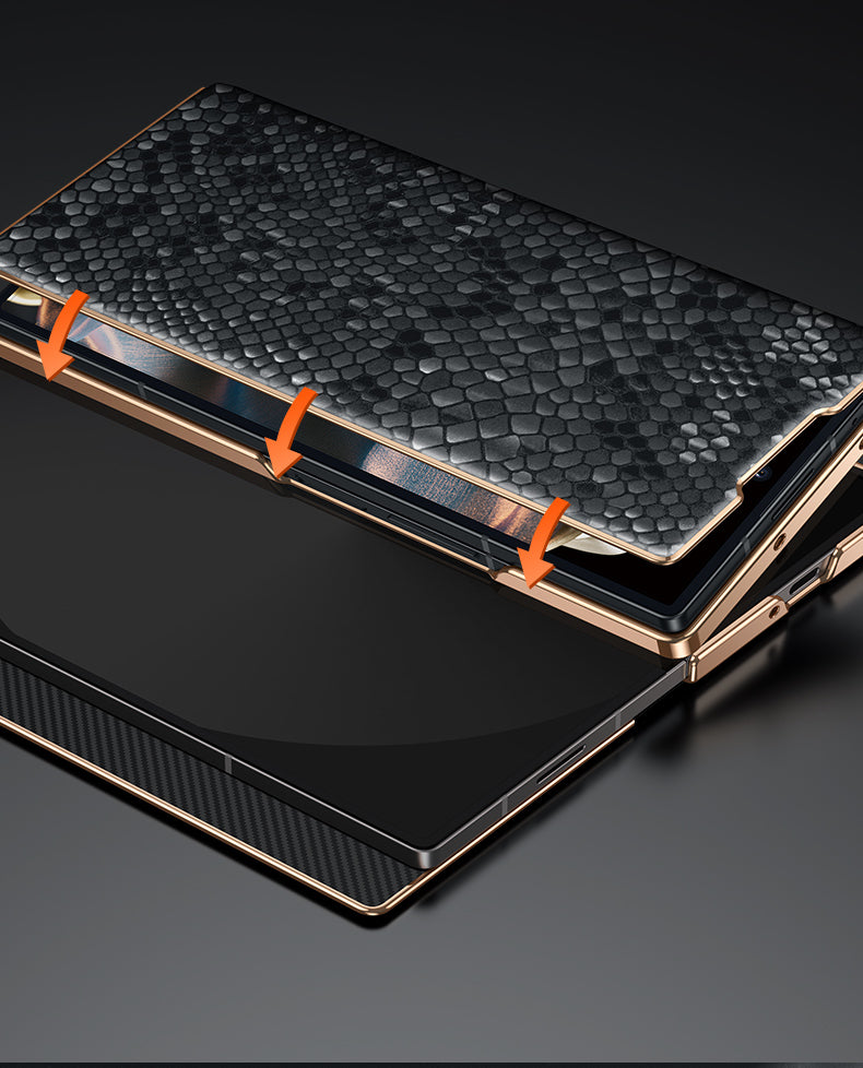 🔥Samsung Galaxy Z Fold Series Folding Screen Genuine Leather Magnetic Protective Case