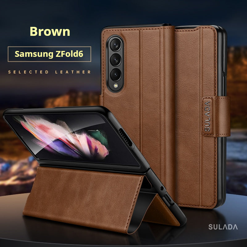 Fold6 High-End Magnetic Buckle Bracket Folding Mobile Phone Case