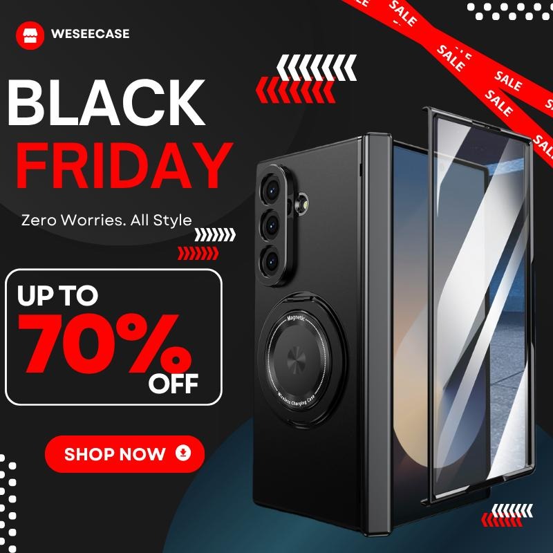 Luxury Shockproof Case with 360° Rotating Bracket for Samsung Galaxy Z Fold