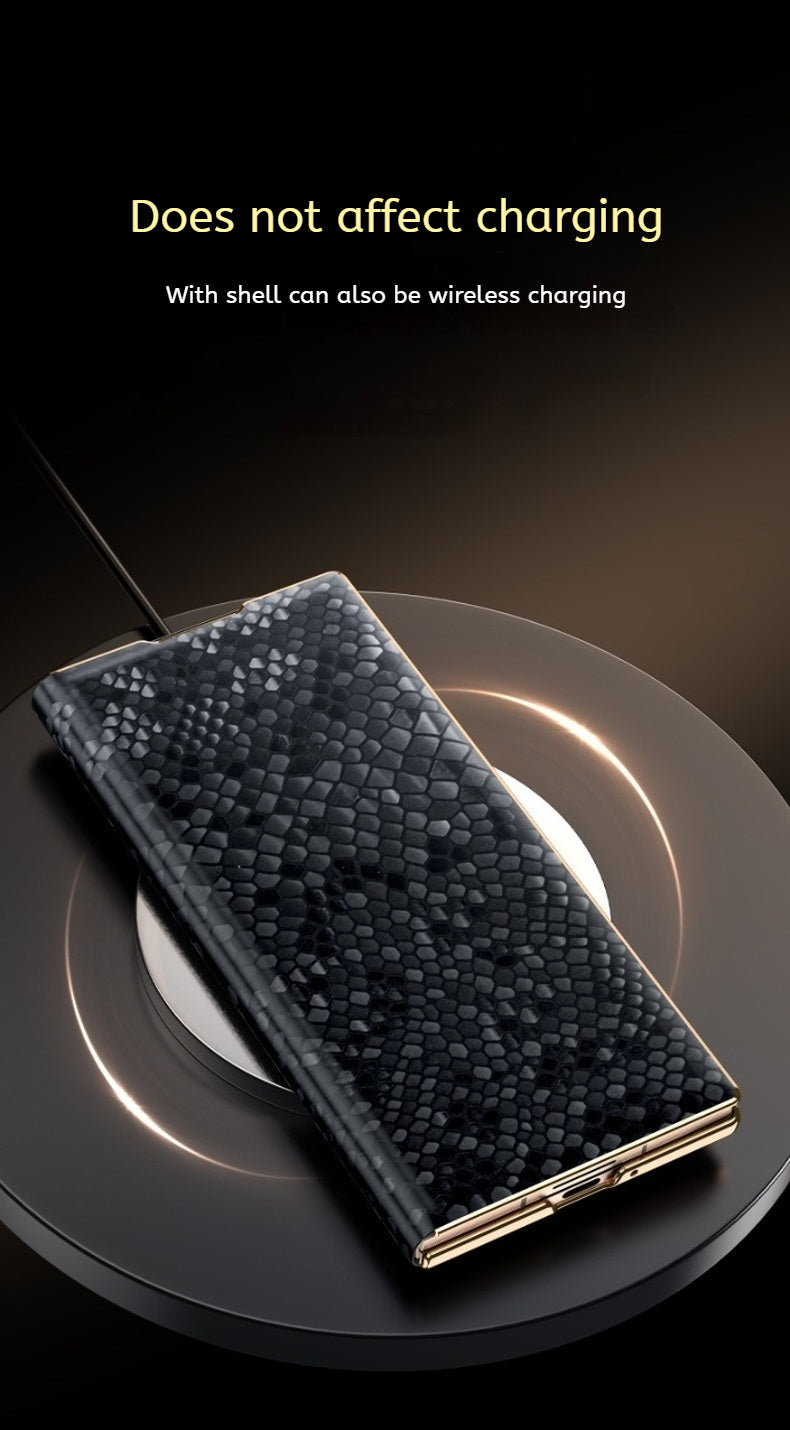 Samsung Galaxy Z Fold Series Folding Screen Genuine Leather Magnetic Protective Case