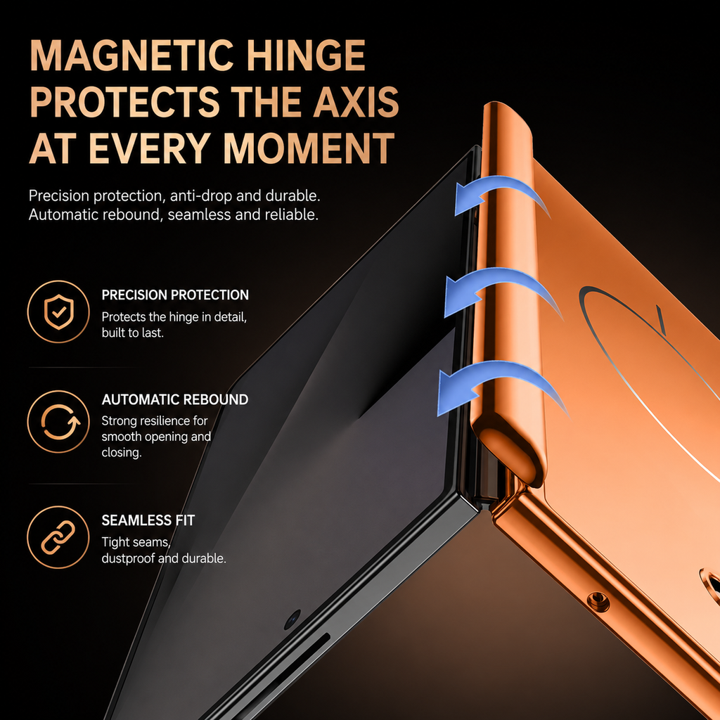 Electroplated Matte Magnetic Case for Samsung Galaxy Z Fold Series